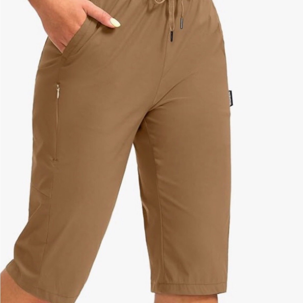 Women's 15” Long Hiking Capris Stretch Quick Dry Bermuda Shorts